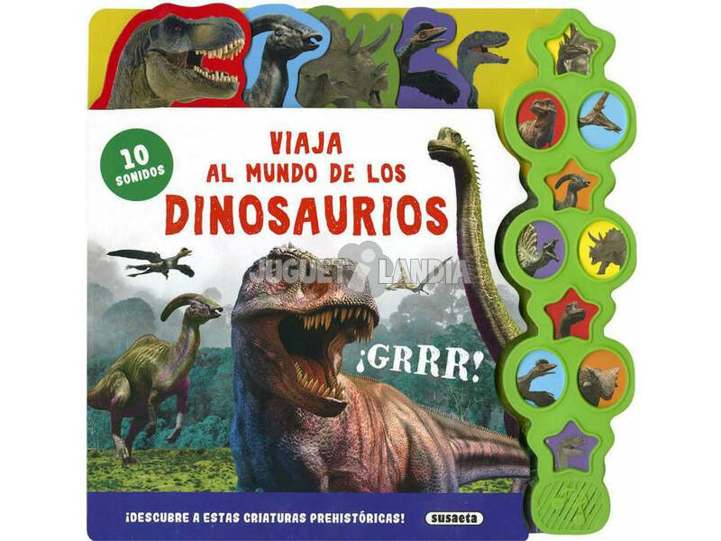 10 Sonidos Viaja Al Mundo de Los Dinosaurios Susaeta S3415002