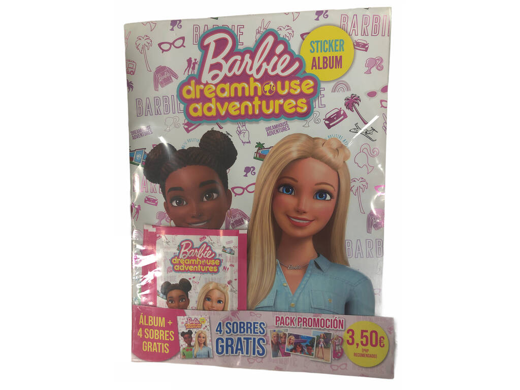 Barbie Dreamhouse Adventures Starter Pack Album mit 6 Umschläge Panini 9788427872356