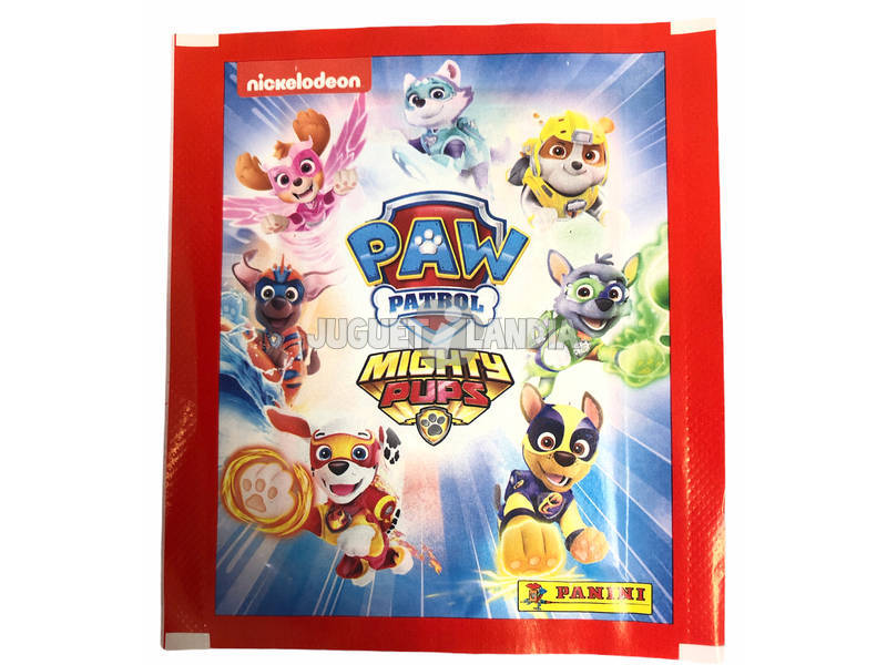 Paw Patrol Mighty Pups Umschlag Aufkleber Panini 8018190002836