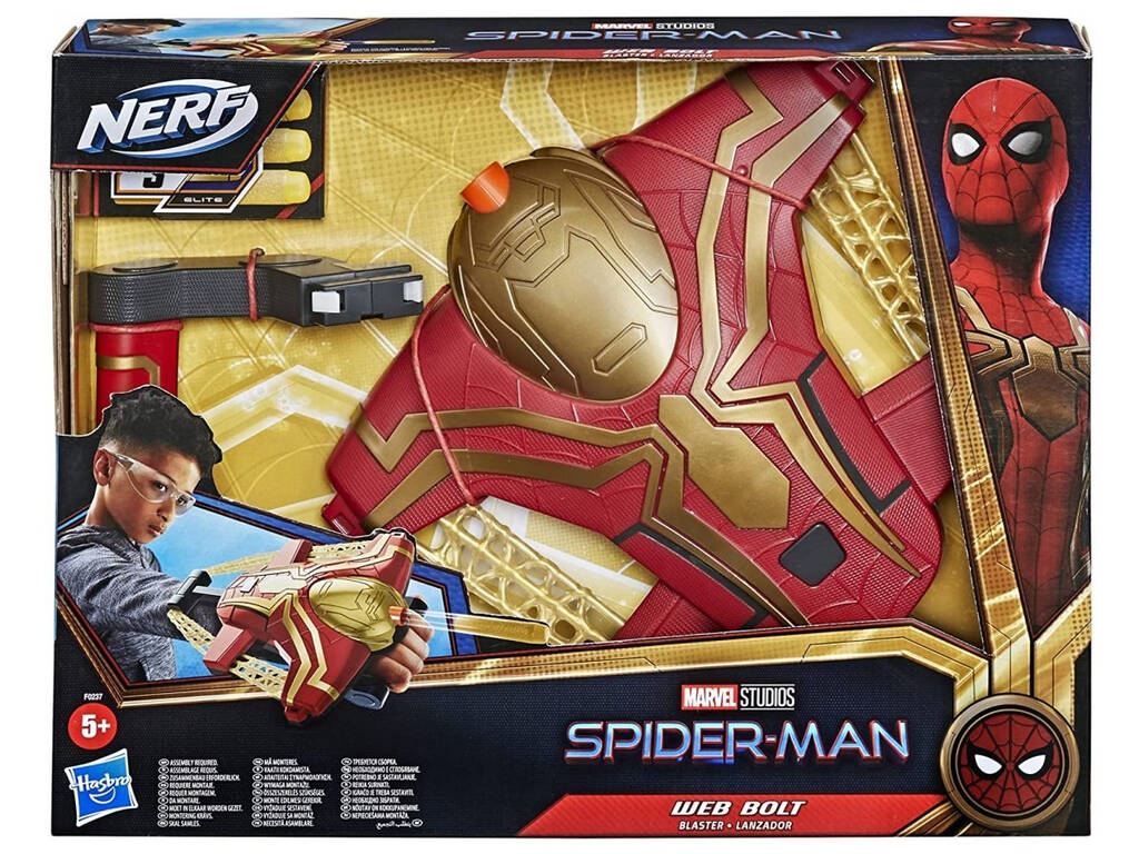 Spiderman Nerf Lanzador Web Bolt Hasbro F0237