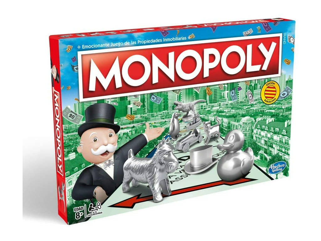 Monopoly Clásico Barcelona Hasbro C1009532