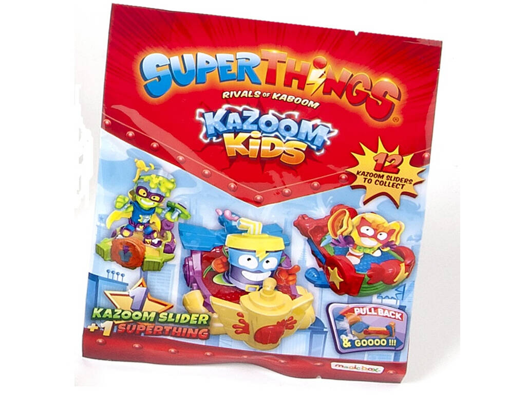 Superthings Kazoom Kids Sobre Sorpresa con Figura y Slider Magic Box PST8D212IN00