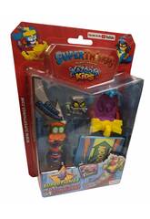 Superthings Kazoom Kids Blister 4 Figuras Kazoom, Sliders e Rampa Magic Box PST8B416IN00