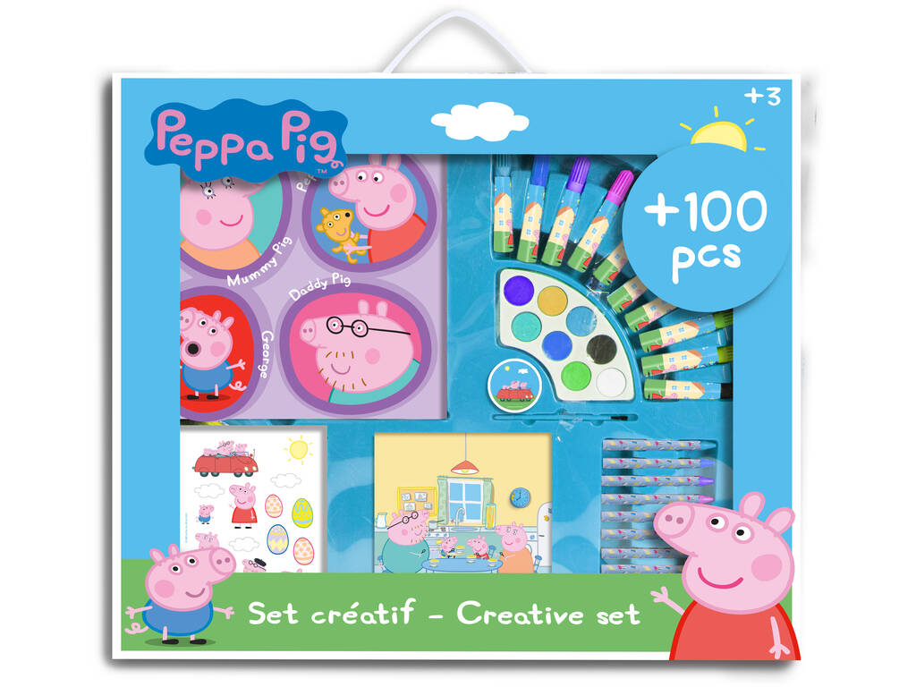 Peppa Pig Set Creativo 100 Pezzi D'Arpeje CPEP282