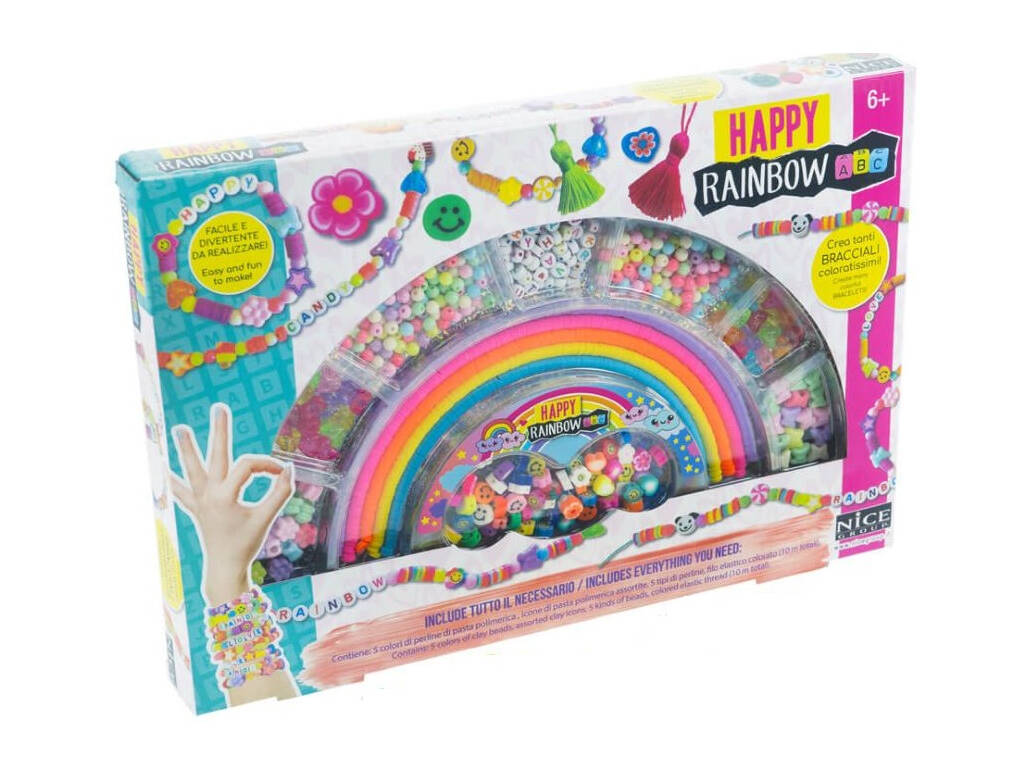Happy Rainbow ABC Set di bracciali Nice 87006