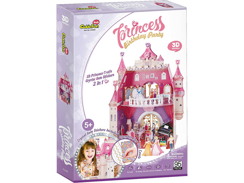 Castillo Princesa Fiesta de Cumpleaños World Brands E1622H