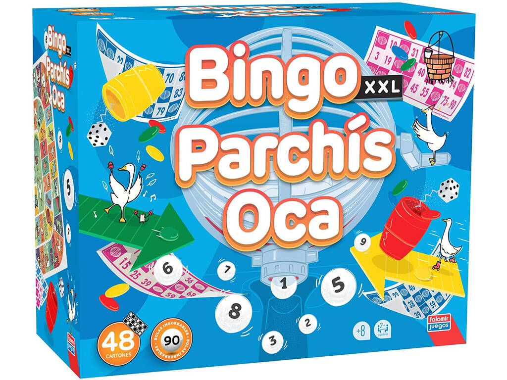 Pack Bingo XXL + Parchís + Oca Falomir 31063