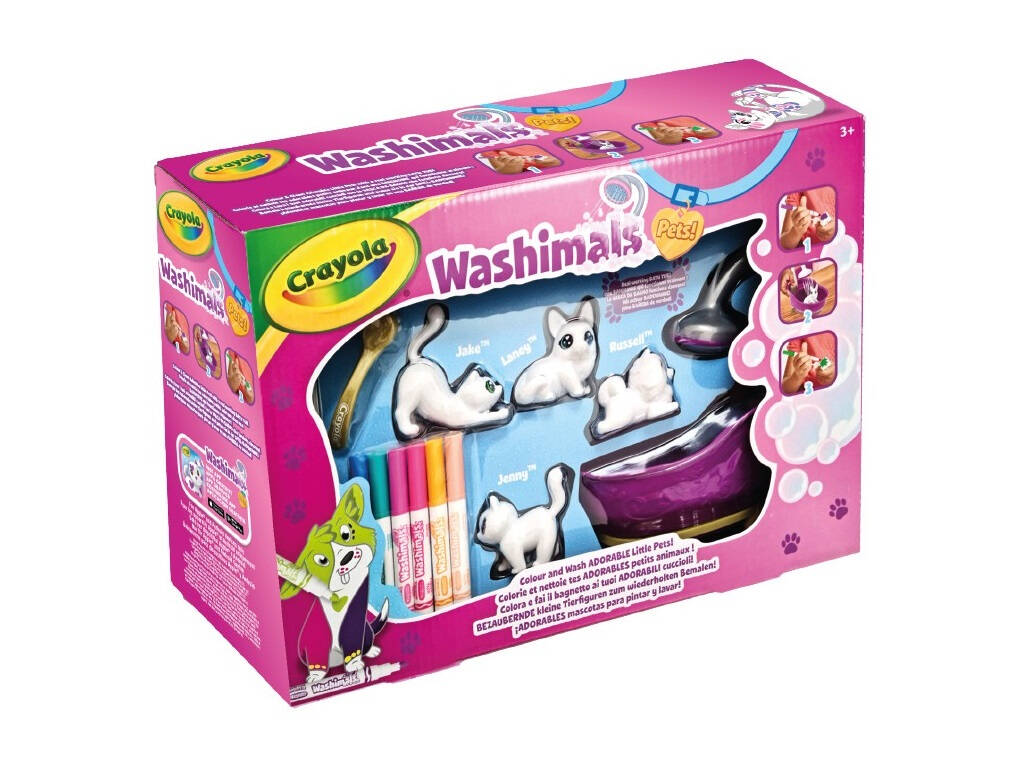 Washimals Pets Bañera y 4 Mascotas Crayola 74-7453