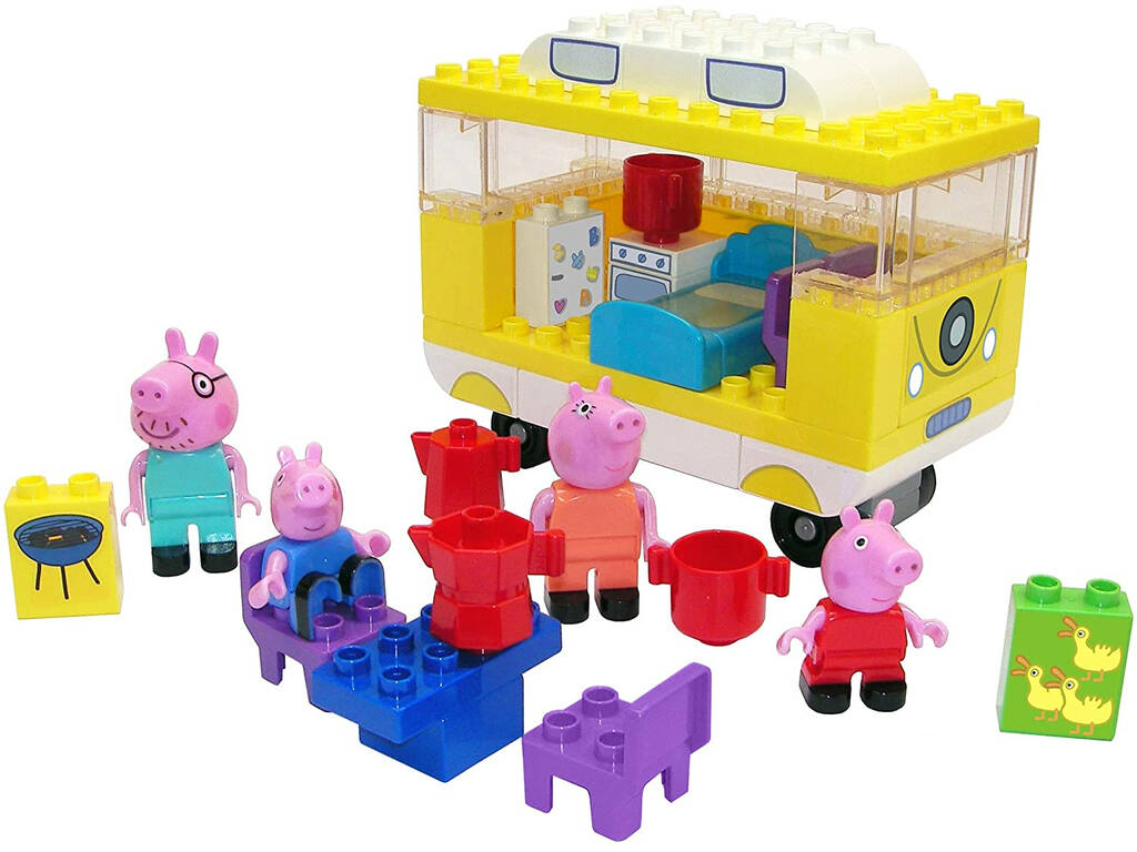 Peppa Pig Camper Van Blocchi Costruzione Set Simba 800057145