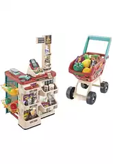 Supermarché avec chariot 48 pièces Accessoires