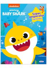 imagen Baby Shark Súper Pegacolor Ediciones Saldaña LD0912