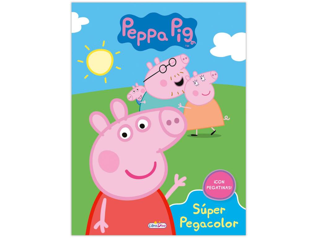 Peppa Pig Súper Pegacolor Ediciones Saldaña LD0916