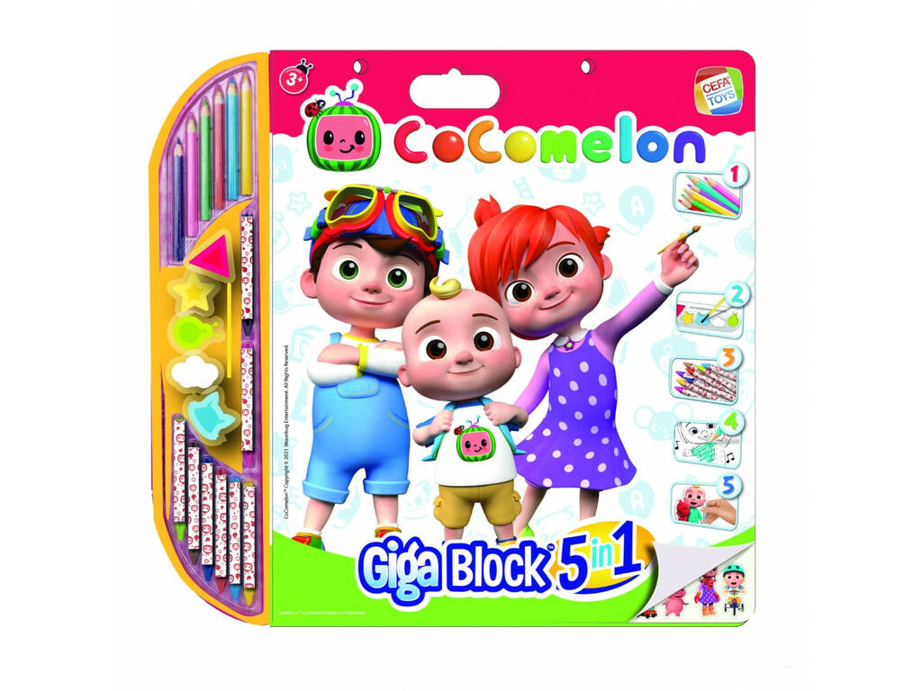 Cocomelon Giga Block 5 en 1 Cefa Toys 21814