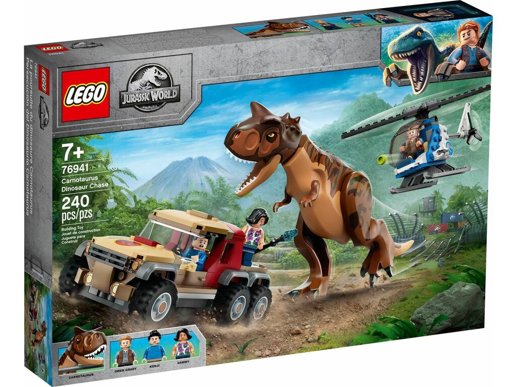 Lego Jurassic World Persecución del Dinosaurio Carnotaurus 76941