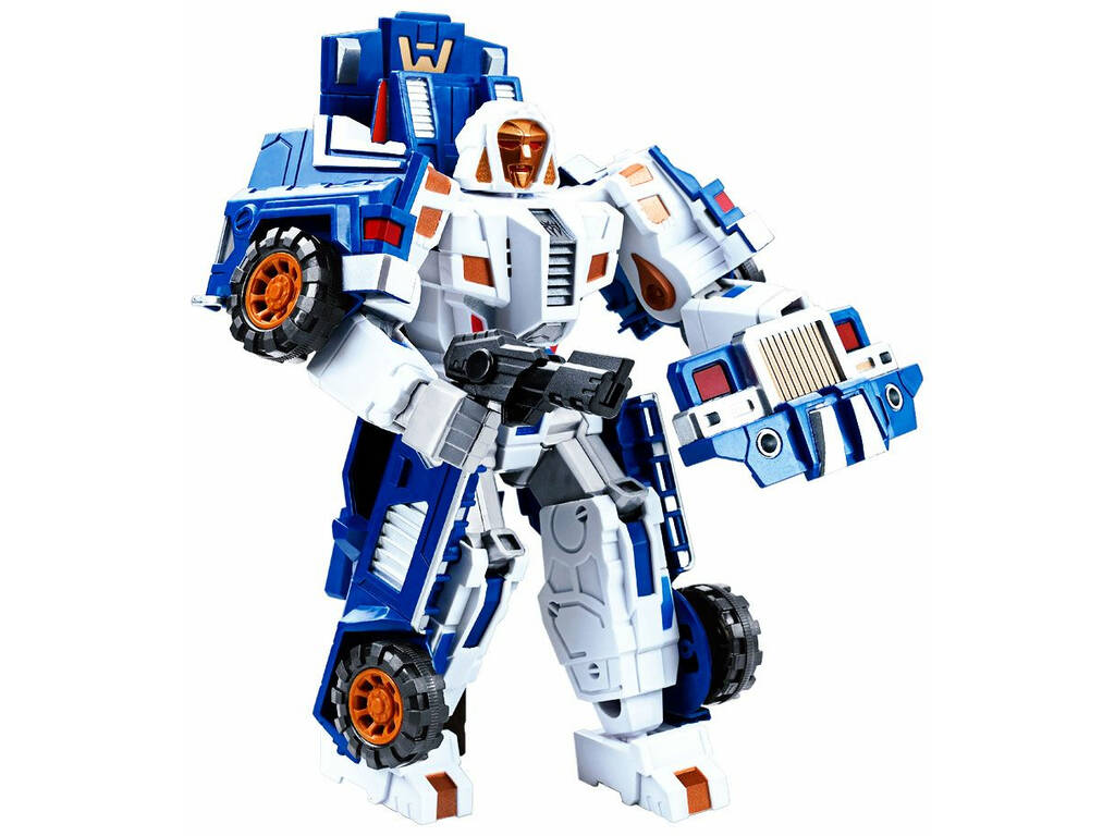 Robot 22 cm. Transformable Azul