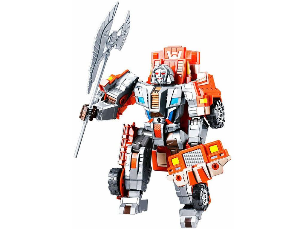 Verwandelbarer Roboter 22 cm. Orange