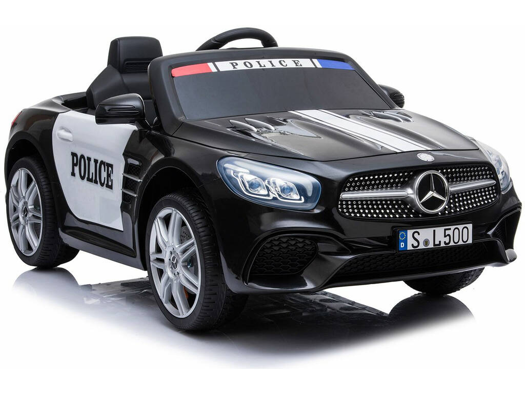 Coche Descapotable Mercedes Benz SL500 Policía Radio Control a Batería 12.V