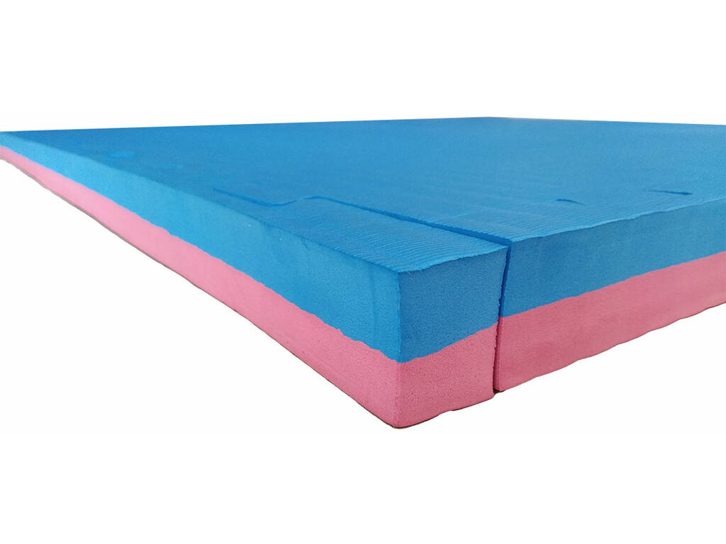 Piastrella Pavimento Judo 102x102x4 cm Rosso Blu Durezza 40°