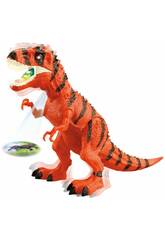 Tirannosauro Arancione Camminatore 45 cm.