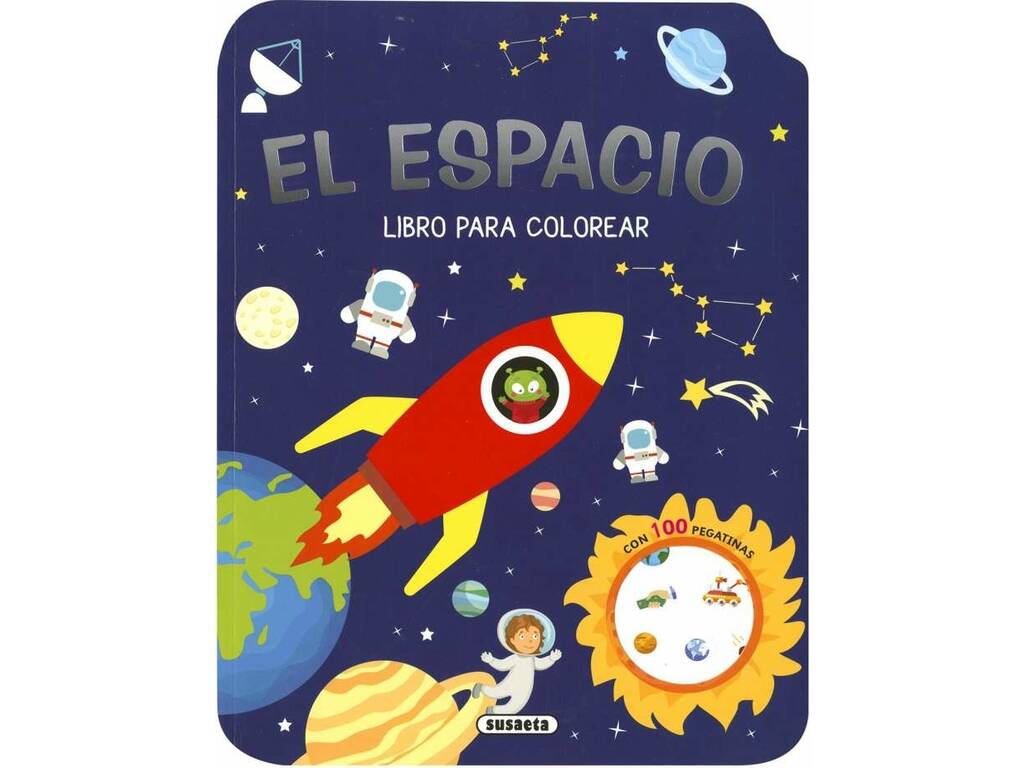 Cores e Autocolantes O Espaço Livro para Colorir Susaeta S3467005