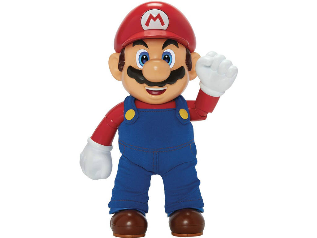 Super Mario Figura 30 cm. Articulada Interactiva con Música y Habla Jakks 404304