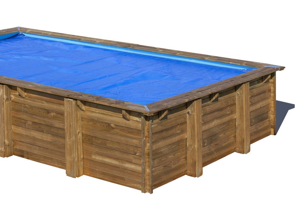 Copertura isotermica per piscina in legno City da 200x200 cm. Gre CV790000