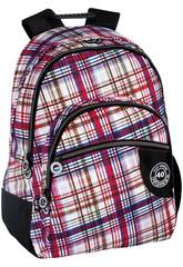 Junior Double Sac à dos 40 degrés Top Desing Plaid Perona 56865