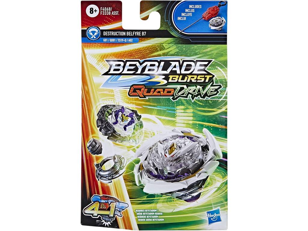 Beyblade Quad Drive Pack Peonza y Lanzador Hasbro F3338