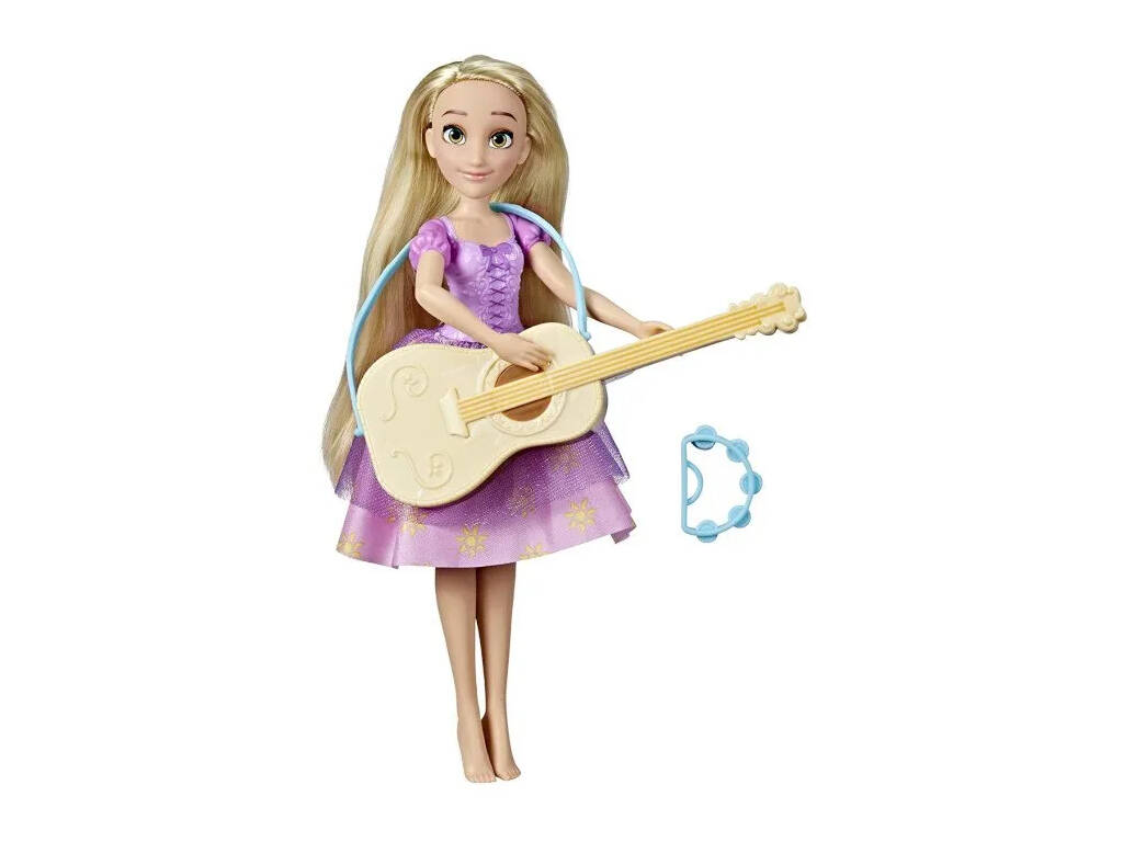 Muñeca Rapunzel y Su Guitarra Aventuras Cotidianas Hasbro F3391