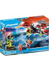 Playmobil Rescate Marítimo Buzo con Dron de Rescate 70143