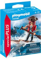 Playmobil Pirate avec Radeau et Requin Marteau 70598