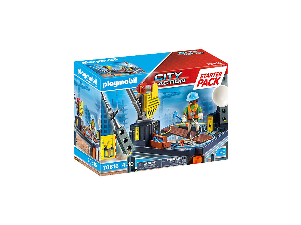 Playmobil Starter Pack Construcción con Grúa 70816