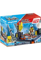 Playmobil Starter Pack Construction avec grue 70816