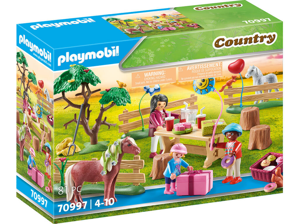 Playmobil Fiesta de Cumpleaños en la Granja de Ponis 70997