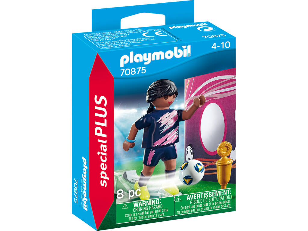 Playmobil Especiales Plus Futbolista con Muro de Gol 70875