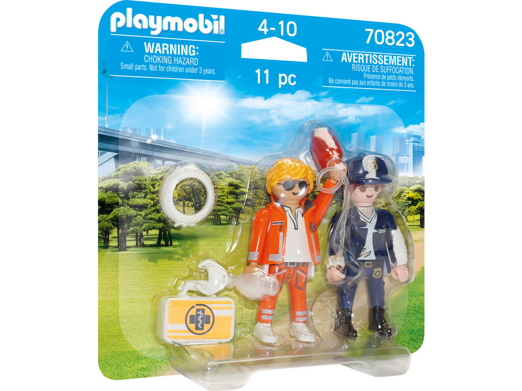 Playmobil Duopack Doctor y Policía 70823
