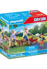 Playmobil - Maison moderne Grands-parents et petit-fils 70990