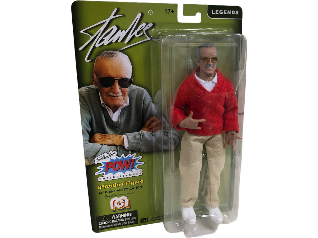 Stan Lee con Jersey Rojo Figura de Colección Mego Toys 62812