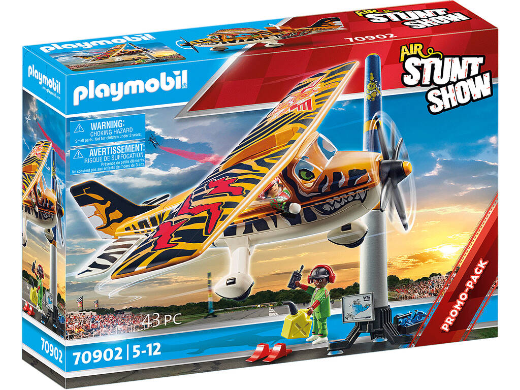 Playmobil Air Stunt Avioneta Tiger 70902