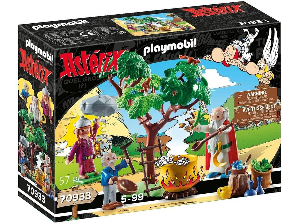 Playmobil Astérix Panorámix con el Caldero de la Poción Mágica 70933