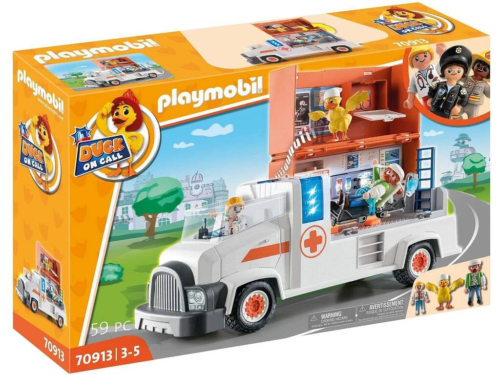 Playmobil Duck On Call Camión Ambulancia 70913