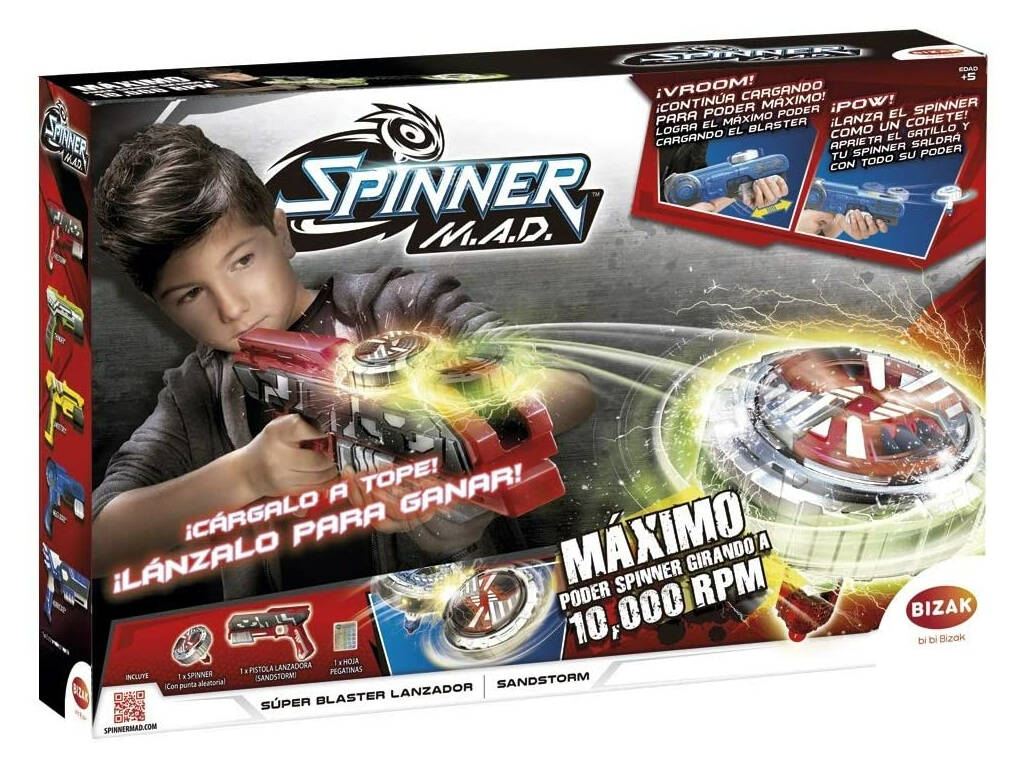 Spinner Mad Single Shot Blaster Bizak 6200 6300
