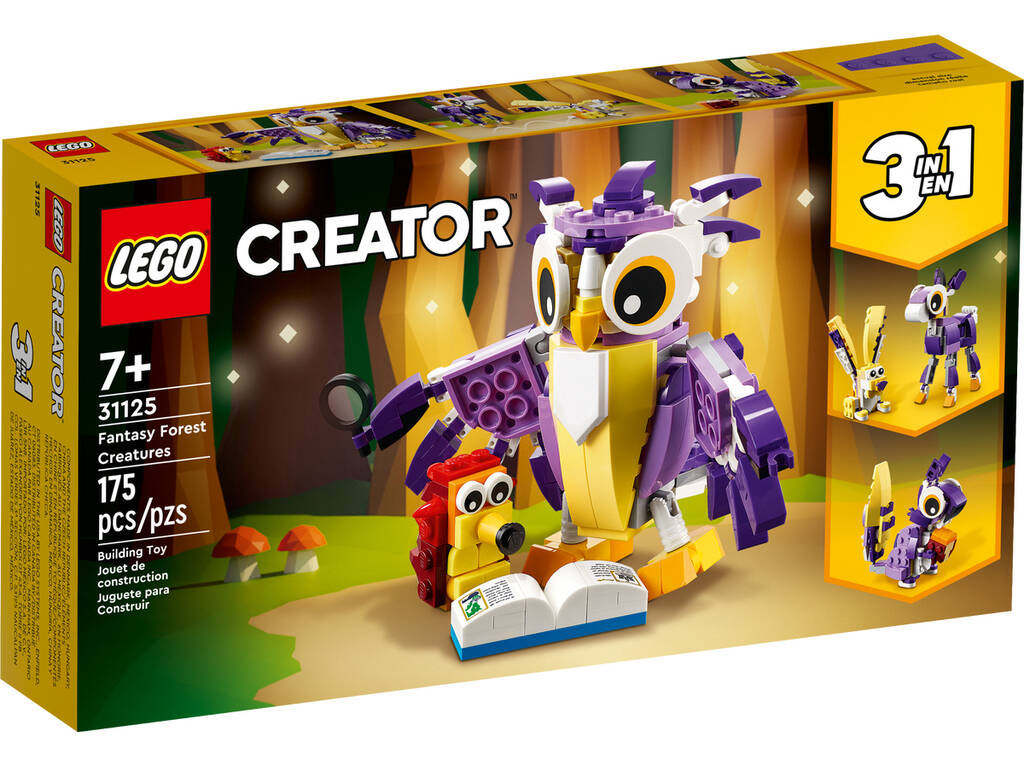 Lego Creator Criaturas Fantásticas do Bosque 31125