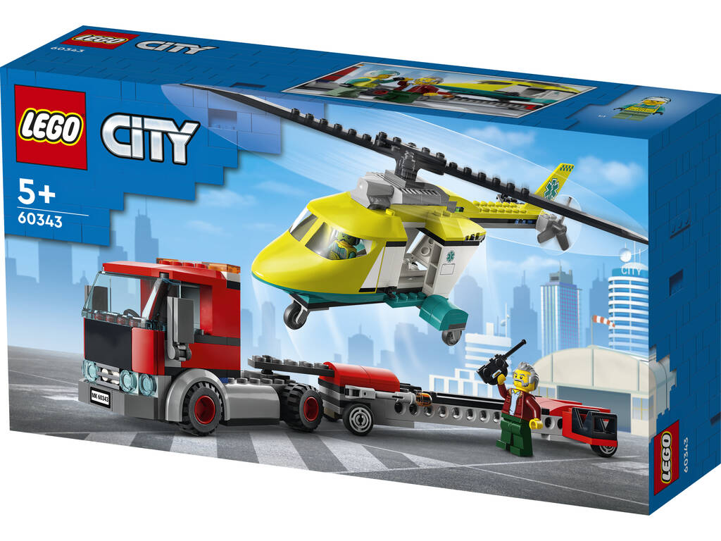 Lego City Transporte de Helicóptero de Rescate 60343