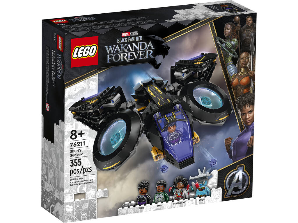 Lego Marvel Black Panther Wakanda Forever Sunbird de Shuri 76211