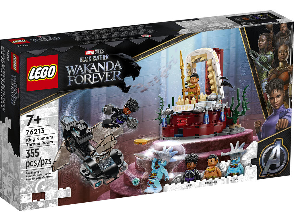 Lego Marvel Black Panther Wakanda Forever Sala del Trono del Re Namor 76213