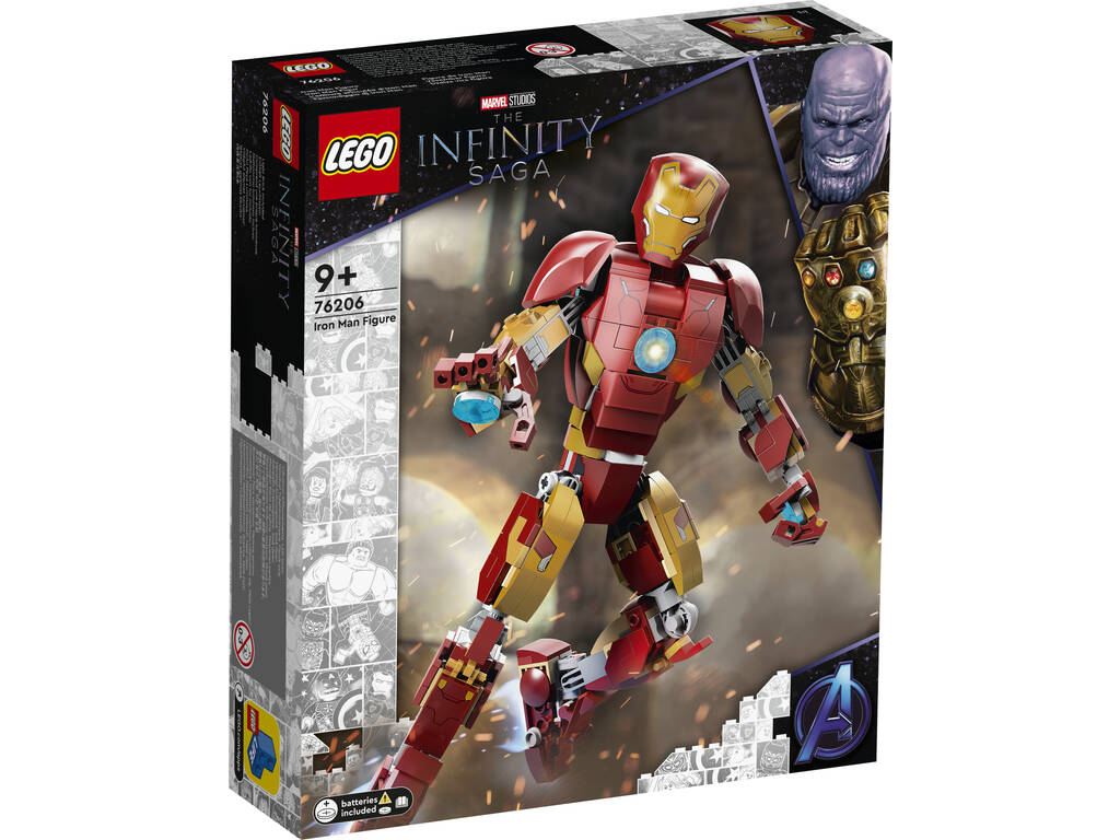 declaración argumento principal Lego Marvel Figura Iron Man 76206 - Juguetilandia