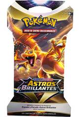 imagen Pokémon TCG Sobre en Blister Espada y Escudo Astros Brillantes Bandai PC50256