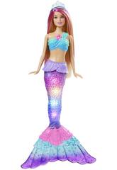 Barbie Sirena Luces Mágicas Mattel HDJ36
