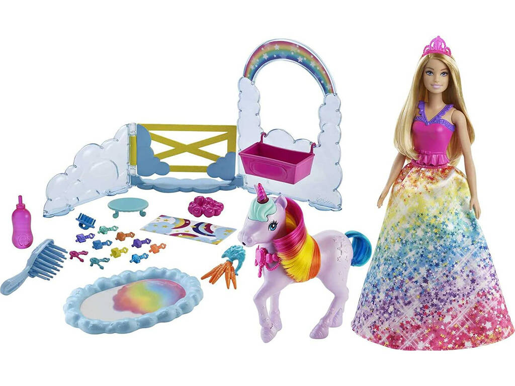 Barbie Dreamtopia Boneca com Unicórnio Mattel GTG01